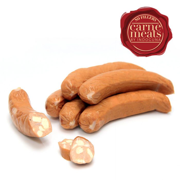 Frozen Cooked Chicken and Cheese Sausage, Natural Casing | 35g | 1kg