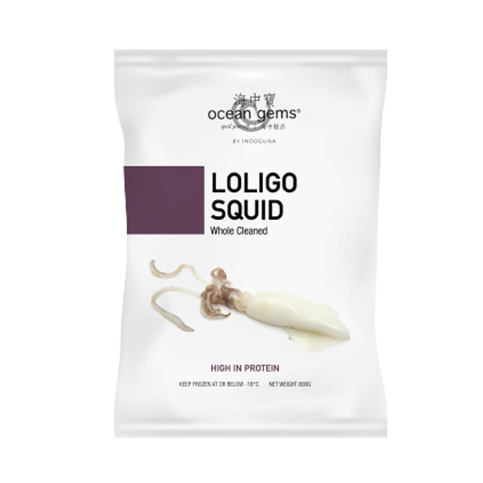 OG Loligo Squid Whole  with Tentacles 20/40 |1kg