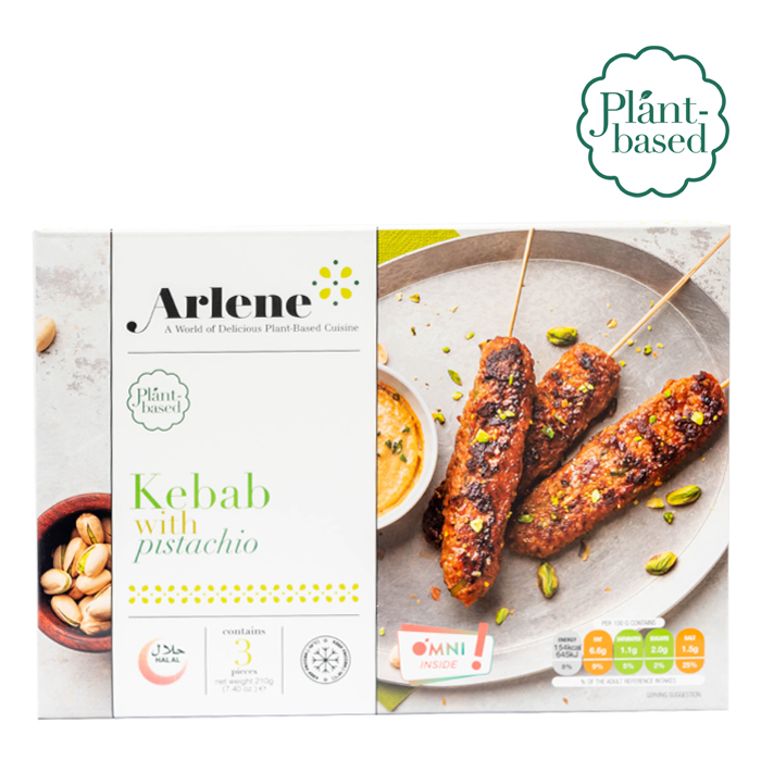 Frozen Plant Based Kebab with Pistachio | 70g | 3pc – Ready Meal